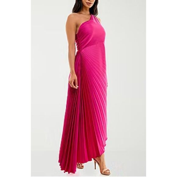 Premier Amour Satin Womens Sleeveless High-Low Shift Dress - Picture 1 of 14